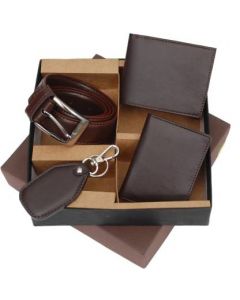 BORSE Wallet, Keychain, Belt Gift Set
