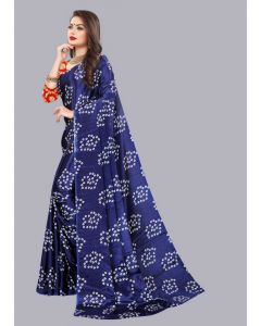 Printed Bandhani Silk Blend Saree
