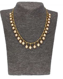 Pearls Maaya Long and Short Chain Yellow Gold Precious Chain  (22kt)