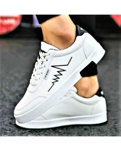 Luxury Fashionable casual sneaker shoes Sneakers For Men (White)