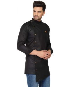 Men Solid Cotton Blend Trail Cut Kurta  (Multicolor)